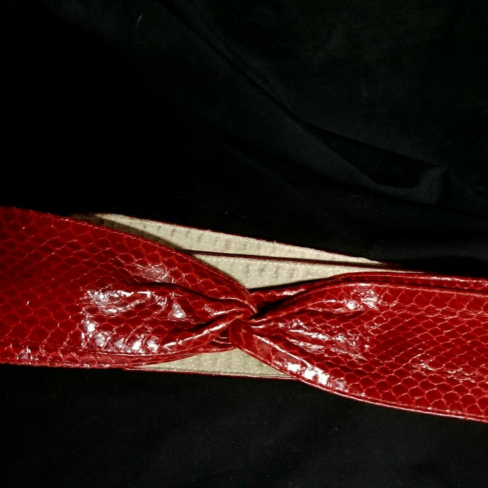 Snakeskin Leather Belt